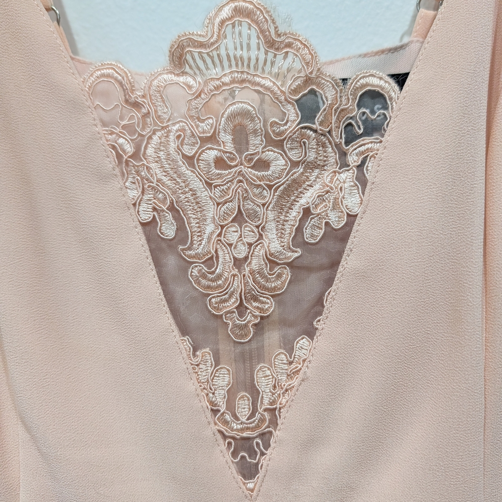 Lulu One and Only Blush Pink Lace Skater Dress Small - Picture 6 of 12